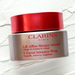 🎁 Clarins V-Facial Intensive Wrap Depuffing Mask - NWT NIB - Great Gift Idea! 🎁